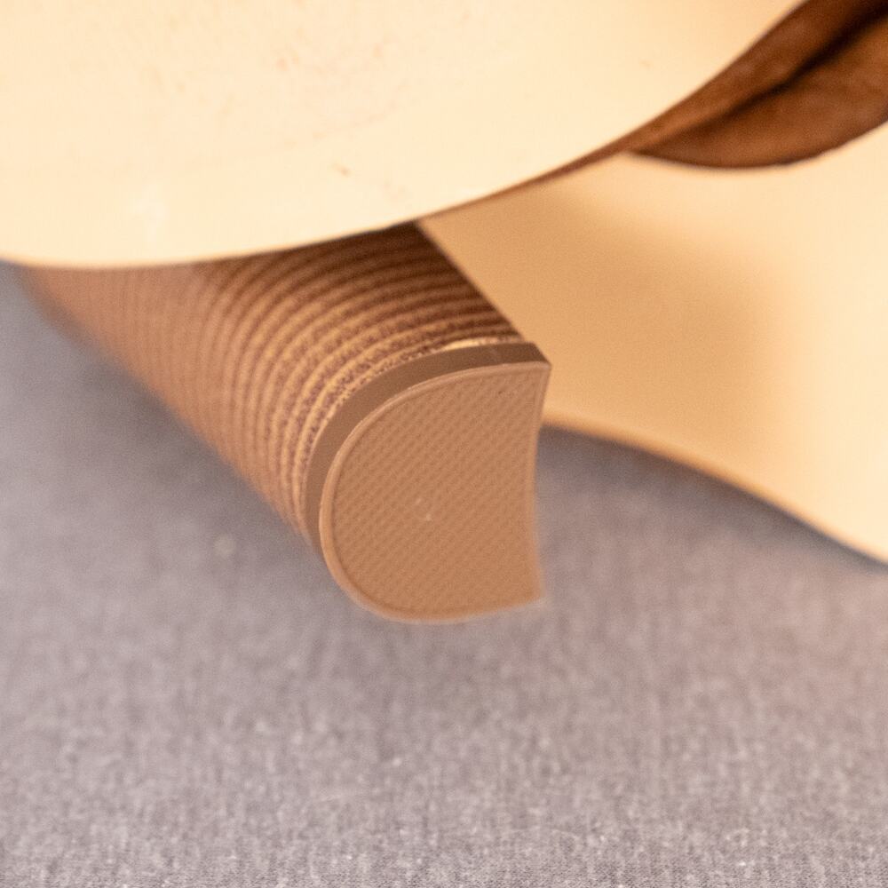 Women's Brown Faux Suede Peep Toe Heeled Zip Booties SZ 8 Festival Western Boho - Picture 7 of 8